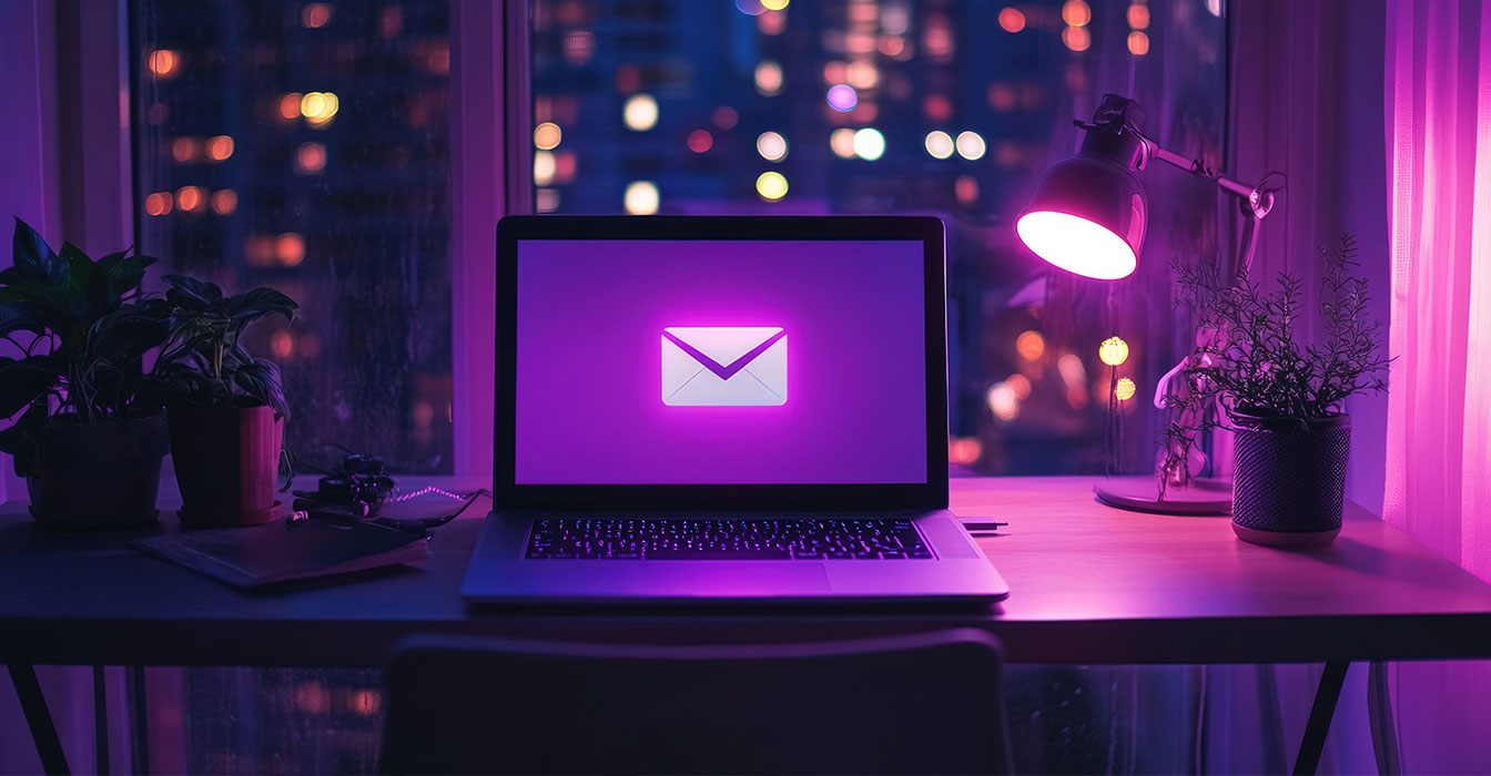 email ikona na viola računalniku